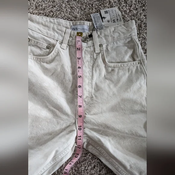NWT Zara tie-dye cream jeans - Picture 8 of 14